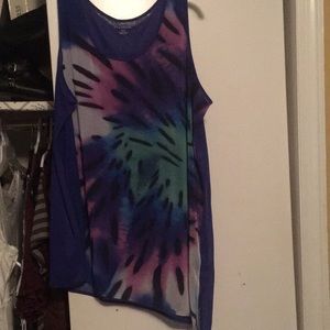 Asymmetrical patterned top by Lane Bryant 18/20